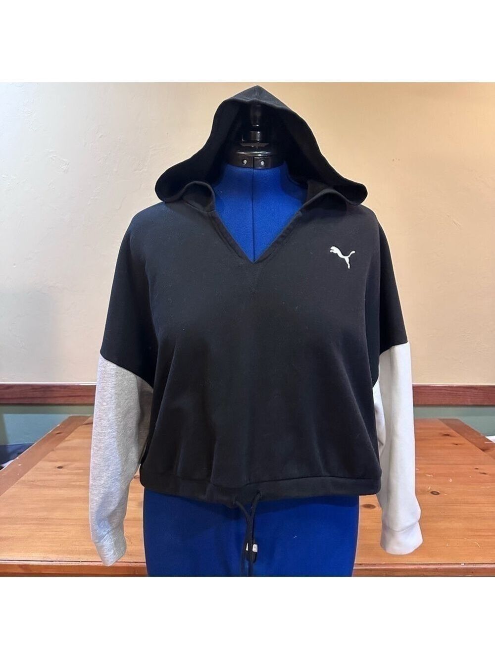 Puma cropped hooded sweatshirt
